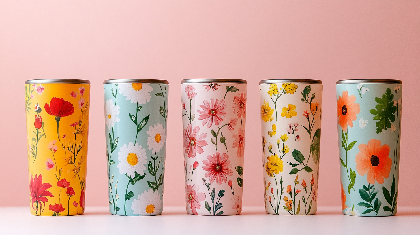 Cute Tumbler Wraps for Spring